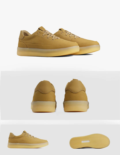 Desai™ DS3097 Zapatos casuales de cuero para hombre – Zapatillas deportivas ligeras y transpirables de suela blanda