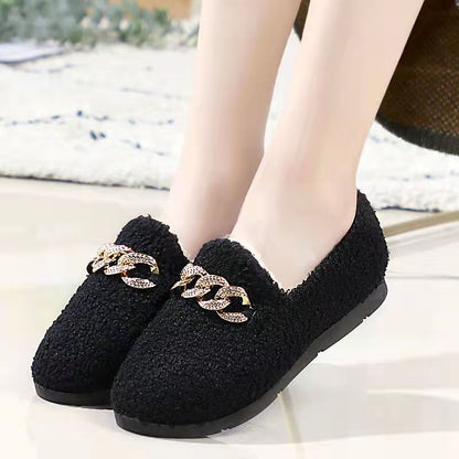 Pantuflas de invierno de pana Rollstep™ – Planos interiores cálidos con forro polar para hombres y mujeres