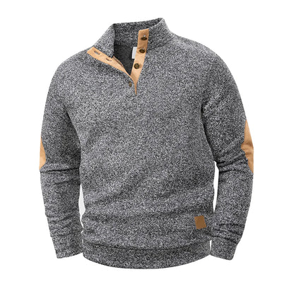 Jersey de cuello alto sin mangas para hombre – Chaleco informal de punto ligero