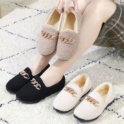 Pantuflas de invierno de pana Rollstep™ – Planos interiores cálidos con forro polar para hombres y mujeres