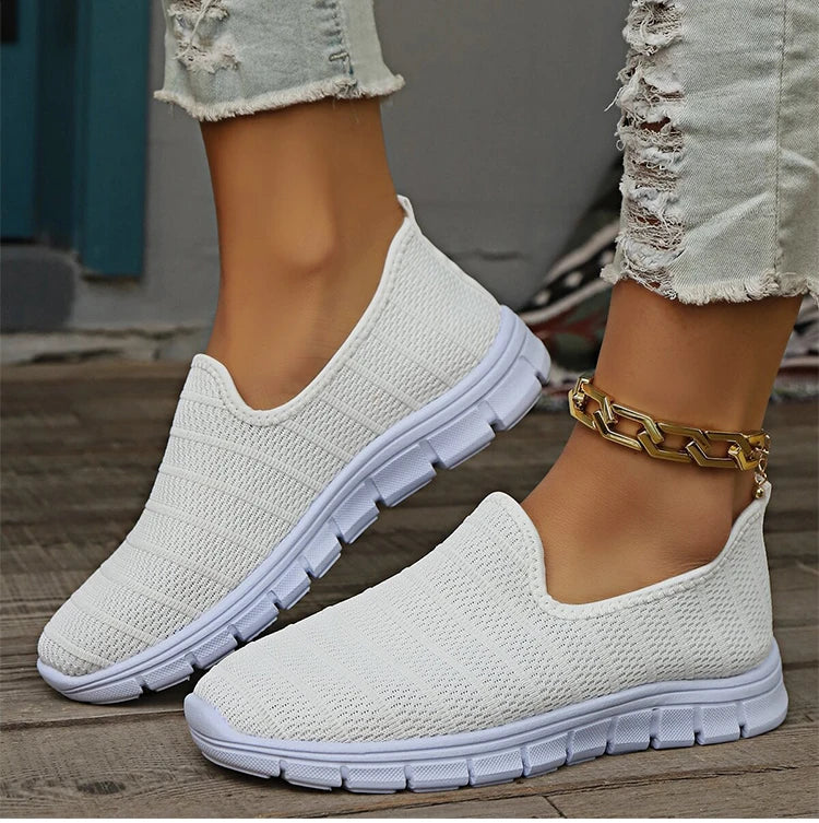 Zapatillas sin cordones AirFlex – Zapatos cómodos ligeros de malla para mujer | Calzado transpirable casual para uso diario