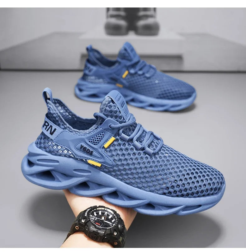 Men’s Mesh Sneakers – Breathable Casual Running Shoes, Lightweight & Stylish - Loom & Soul