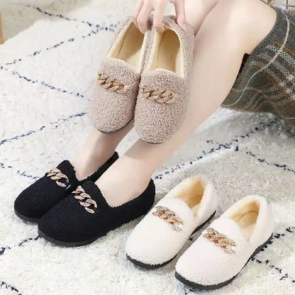 Pantuflas de invierno de pana Rollstep™ – Planos interiores cálidos con forro polar para hombres y mujeres