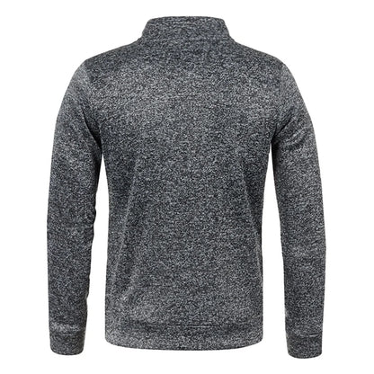 Sudadera con capucha y cremallera de cuello alto para hombre WHWR – Sudadera informal de primavera y otoño