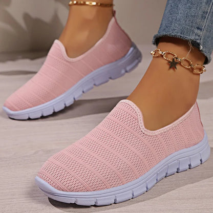Zapatillas sin cordones AirFlex – Zapatos cómodos ligeros de malla para mujer | Calzado transpirable casual para uso diario