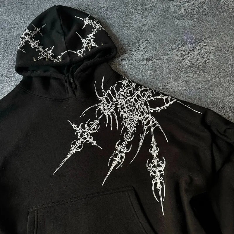 Sudadera con capucha hip-hop para hombre BiggOrange – Sudadera extragrande de algodón estilo urbano