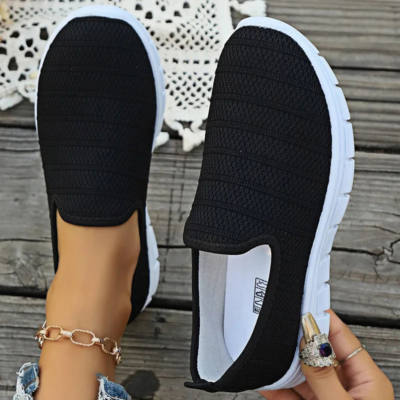 Zapatillas sin cordones AirFlex – Zapatos cómodos ligeros de malla para mujer | Calzado transpirable casual para uso diario