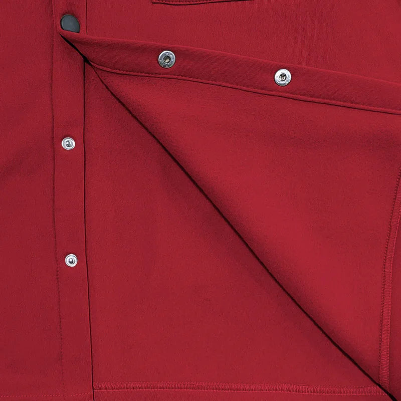 Veste d'hiver en polaire à revers Loom & Soul pour homme – Manteau ajusté à boutonnage simple