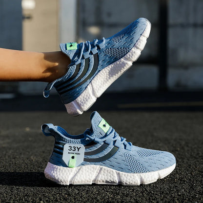 Zapatillas de Malla con Cordones para Hombre – Calzado Informal Ligero y Transpirable para Caminar