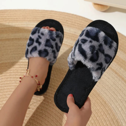 Cozy Fur Home Slippers – Soft Warm Comfort Slides
