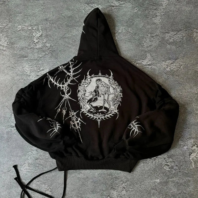 Sudadera con capucha hip-hop para hombre BiggOrange – Sudadera extragrande de algodón estilo urbano