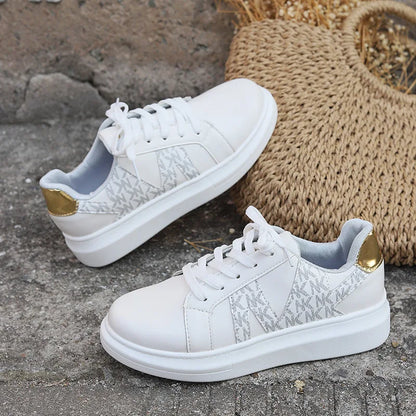 Baskets compensées Loom & Soul pour femme – Chaussures vulcanisées décontractées à bout rond