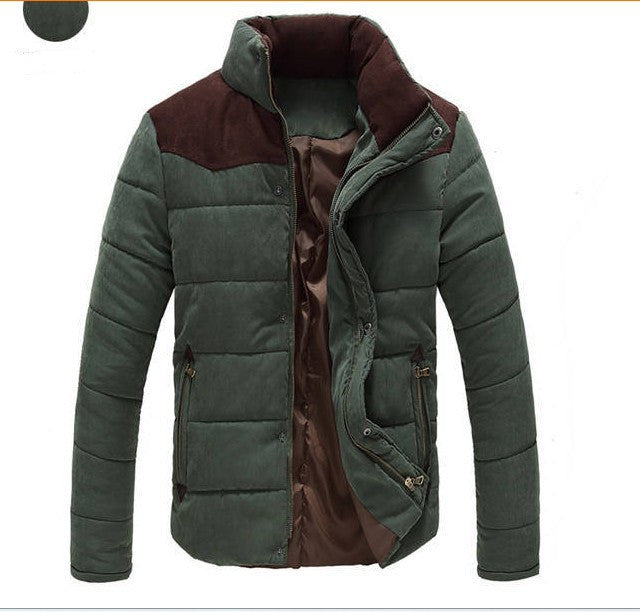 Parka informal cálida para hombre Loom & Soul™ – Abrigo de invierno cortavientos con cubierta ligera de poliéster