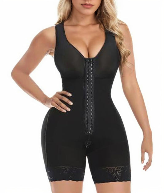 Loom & Soul™ Colombian Faja Shapewear – Full Body Tummy Control Bodysuit with Butt Lifter & Zipper Crotch