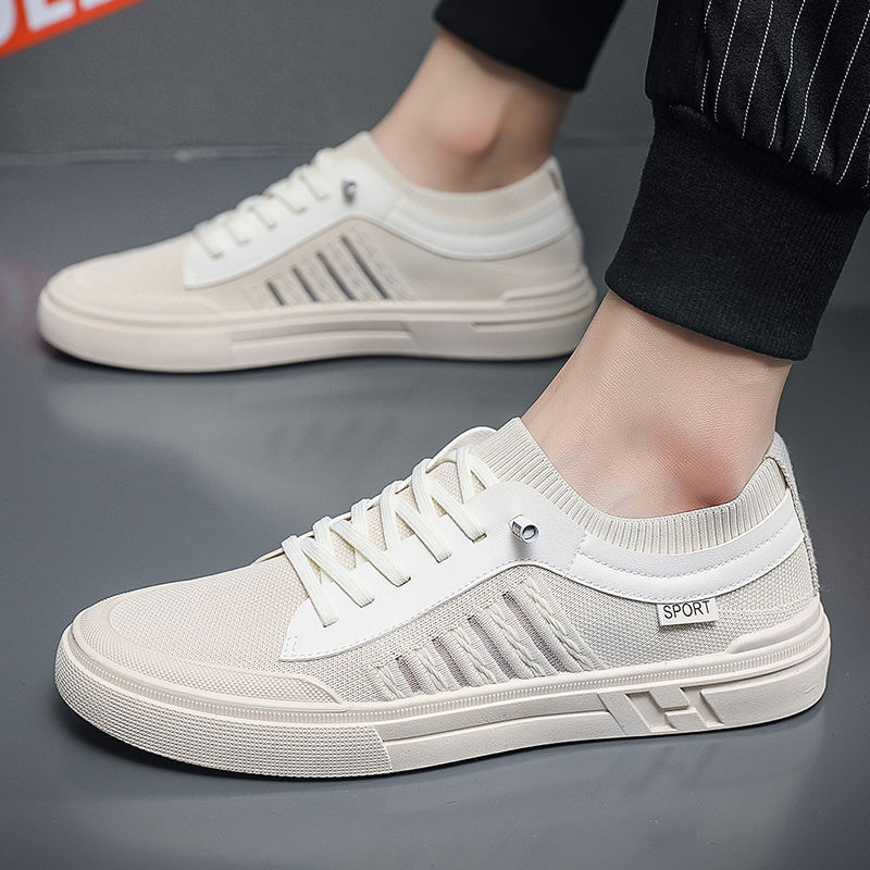 Zapatillas de skateboard Loom & Soul™ para hombre – Zapatillas deportivas bajas informales con forro de malla transpirable y suela duradera inyectada