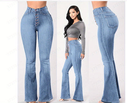 Snatched High Waist Wide Leg Jeans – Flowy Vintage Fit