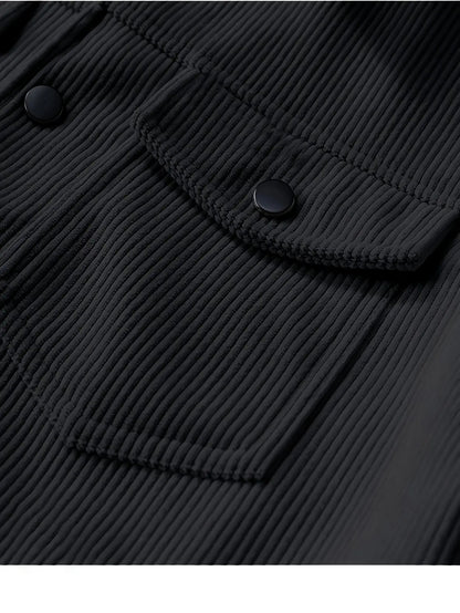 Chaqueta de invierno cortavientos para hombre – Abrigo de pana con aislamiento