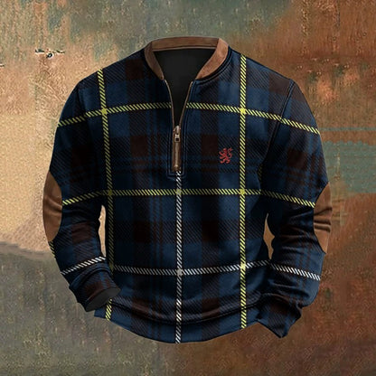 Sudadera con cremallera y estampado digital 3D para hombre - Estilo primavera y otoño
