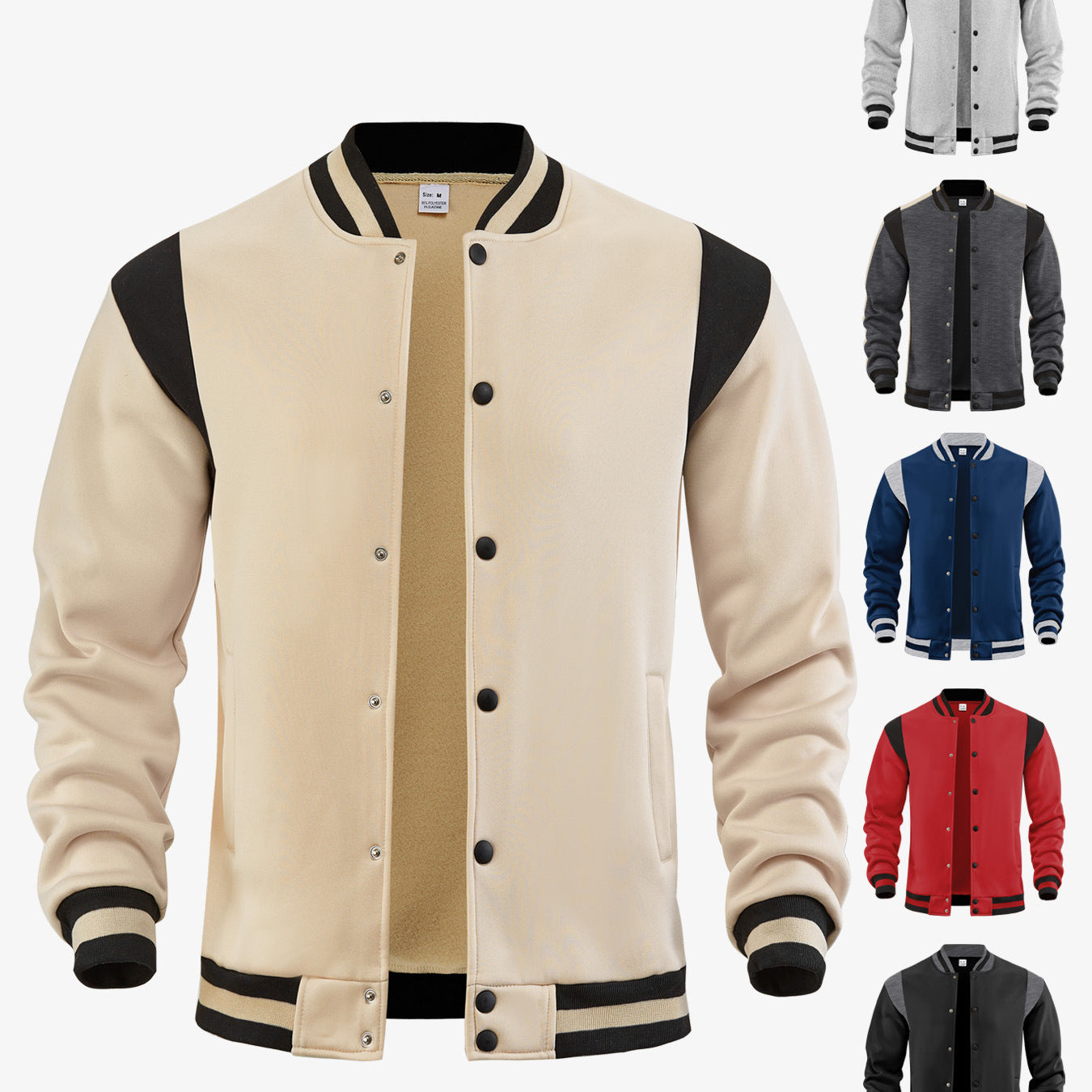 Cárdigan Aviador de Hombre con Forro Polar – Cuello Mao de Retazos