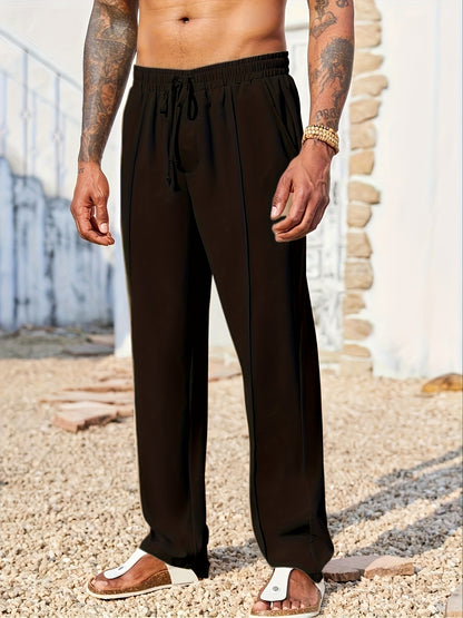Pantalones casuales de pana para hombre – Corte recto ajustado, antiarrugas