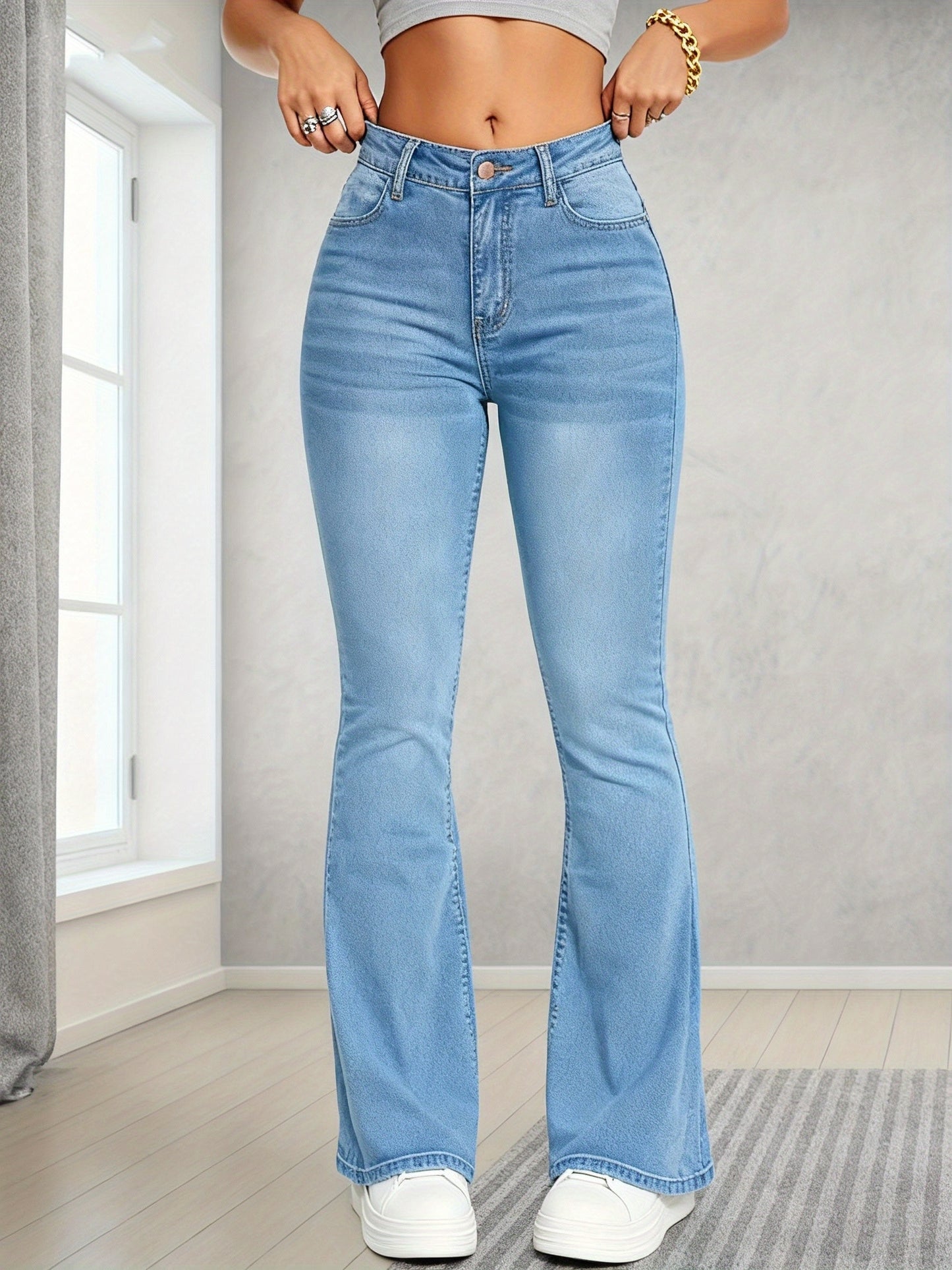 Vaqueros pitillo elegantes Sculpt Flare – Cintura alta ajustada