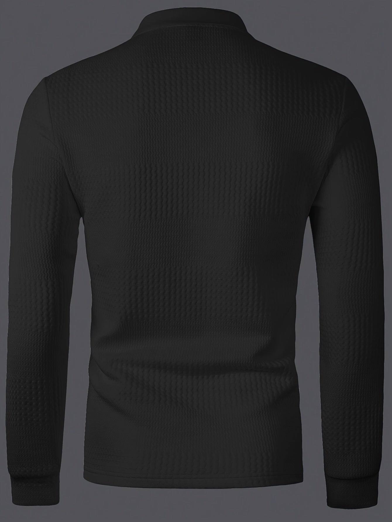 Polo Homme d'Été à Revers Jacquard – Coupe Slim Manches Courtes