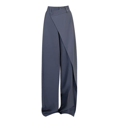 Pantalon large irrégulier Loom & Soul™ – Pantalon ample taille haute pour femme