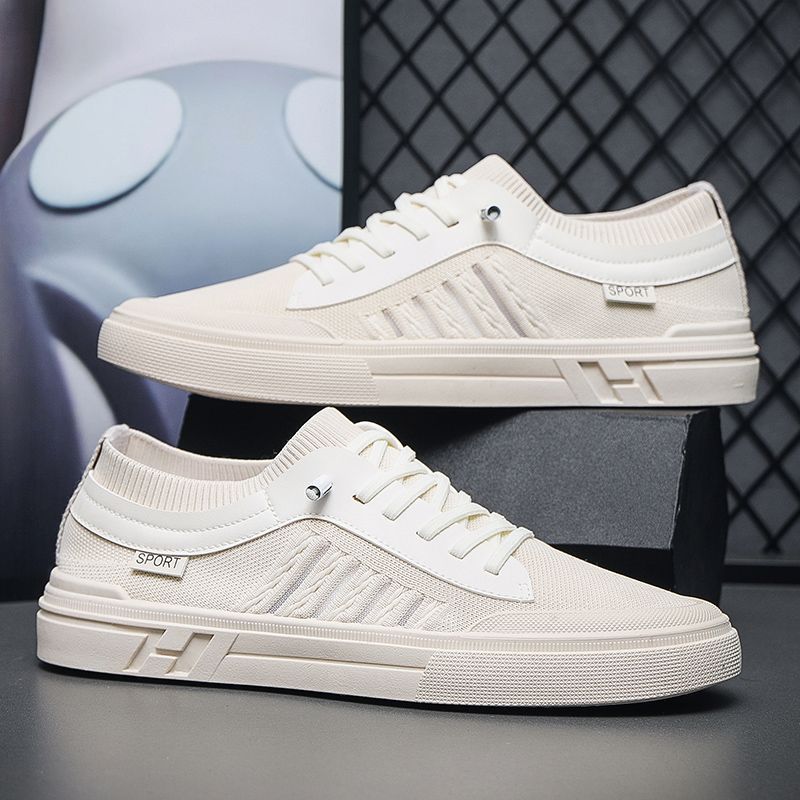 Zapatillas de skateboard Loom & Soul™ para hombre – Zapatillas deportivas bajas informales con forro de malla transpirable y suela duradera inyectada