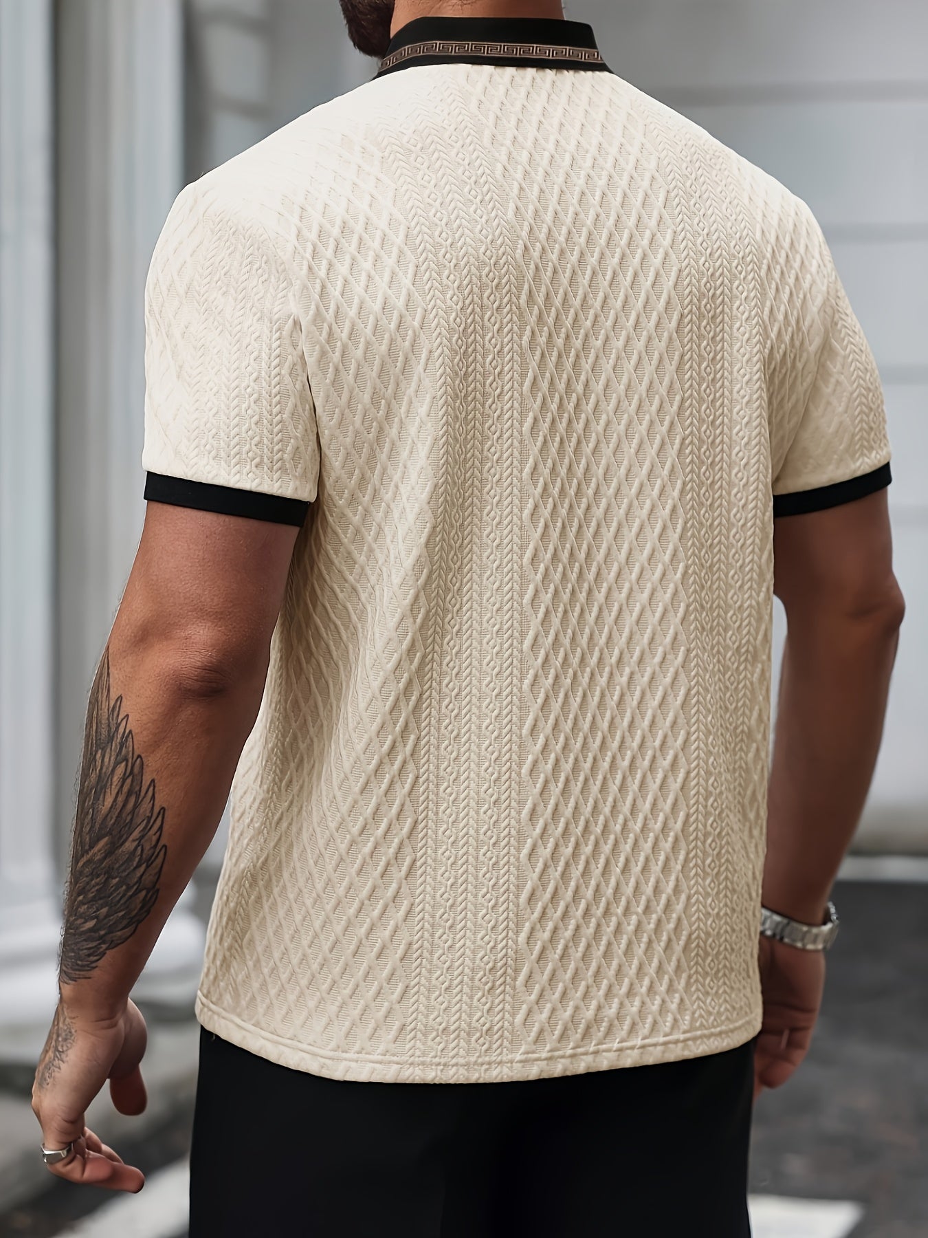 Polo color block para hombre – Polo de golf y casual de verano transpirable