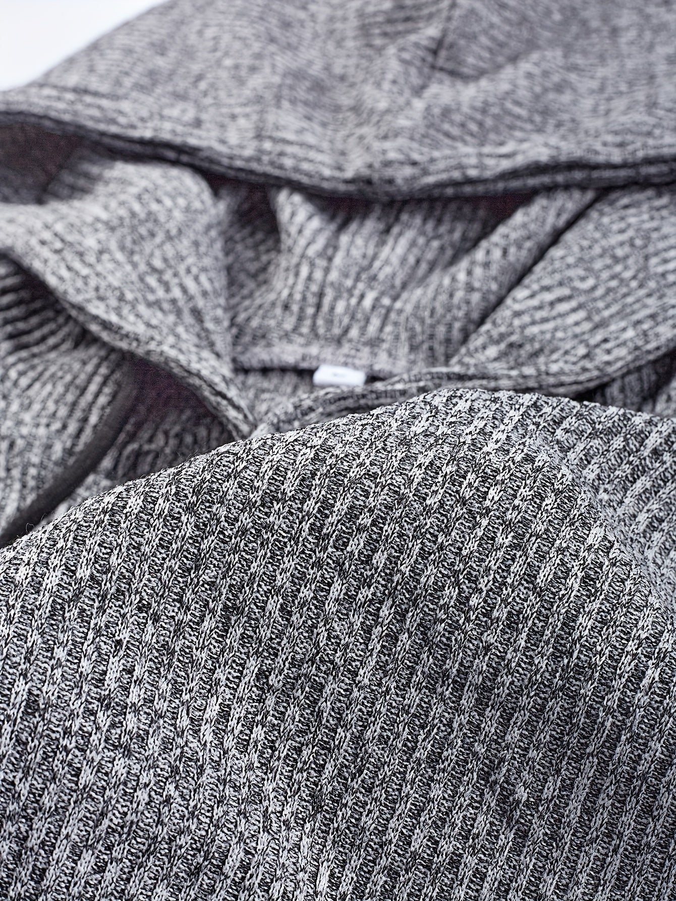 Chemisier Henley côtelé pour homme – Haut tricoté doux à manches longues pour l'automne