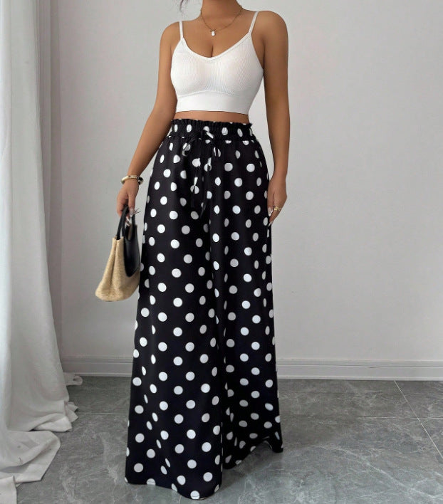 Women’s Floral Linen Pants – Loose Sun-Protective Summer Fit