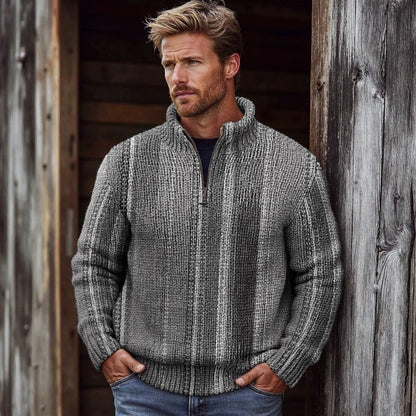 Veste zippée imprimée 3D pour homme – Cardigan décontracté à manches longues