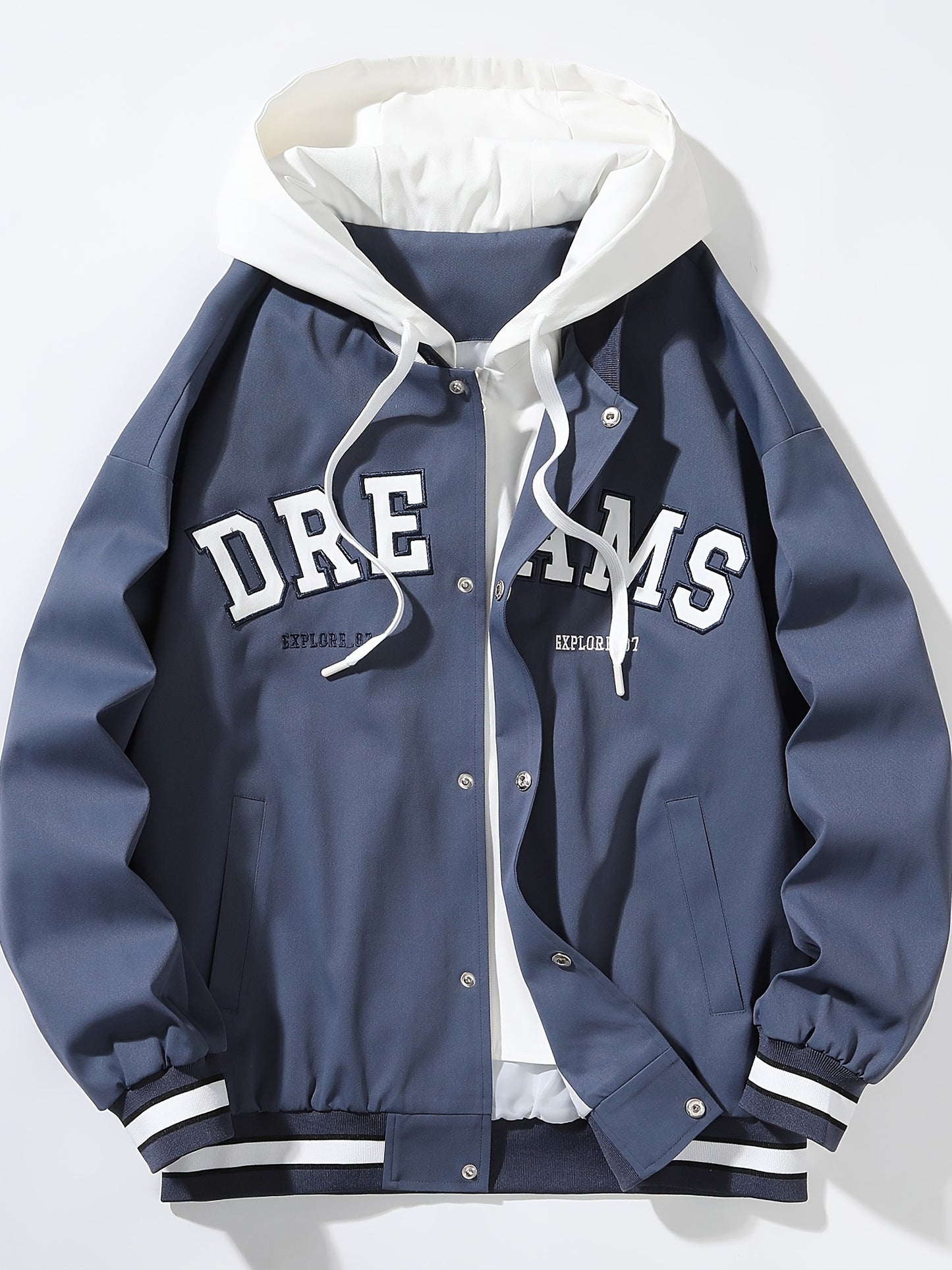 Veste à capuche Loom & Soul pour homme « DREAMS » – Manteau ample streetwear