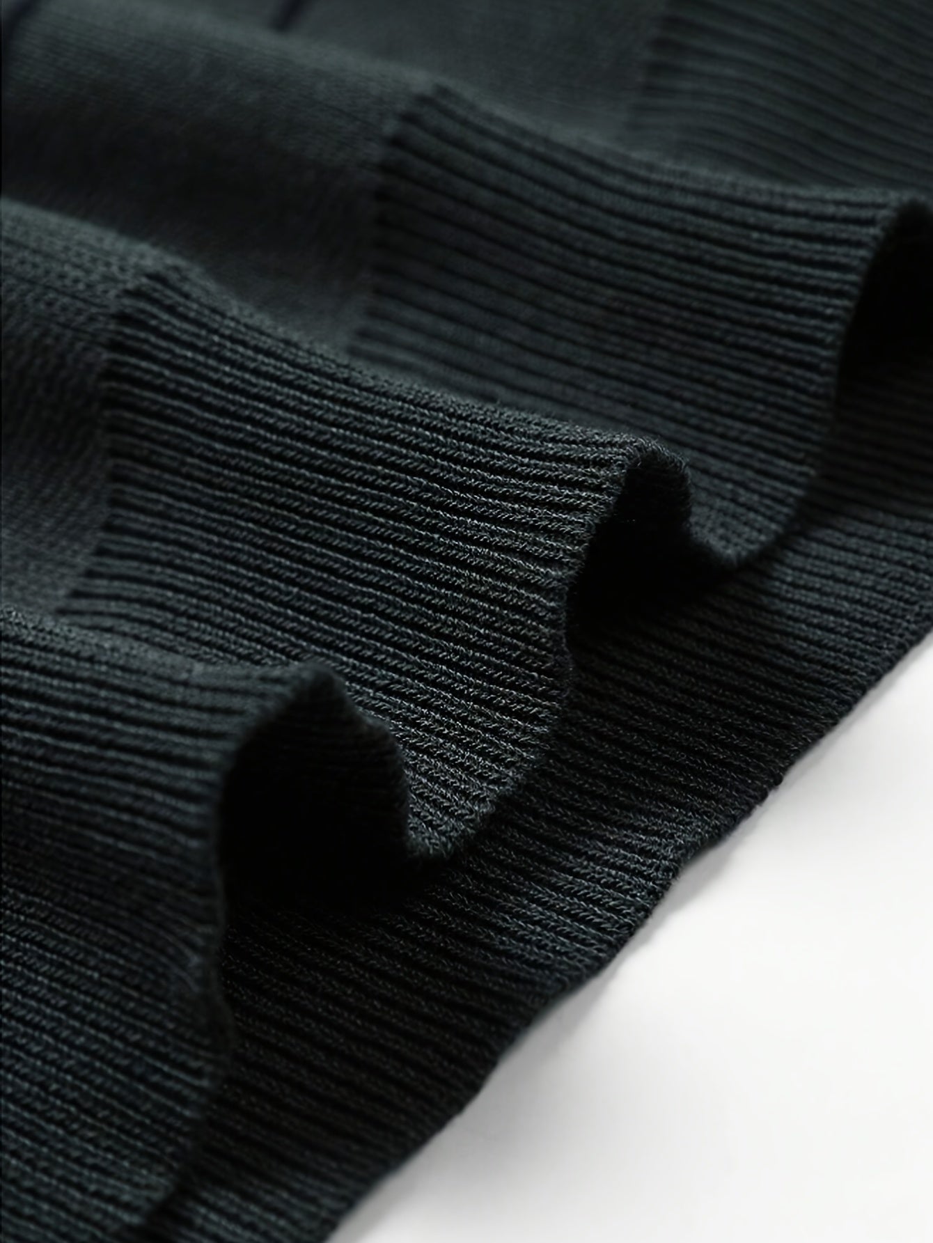 Jersey de cuello cisne de algodón para hombre – Suéter de punto prémium