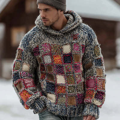 Sweat à capuche vintage pour homme – Coupe décontractée ample