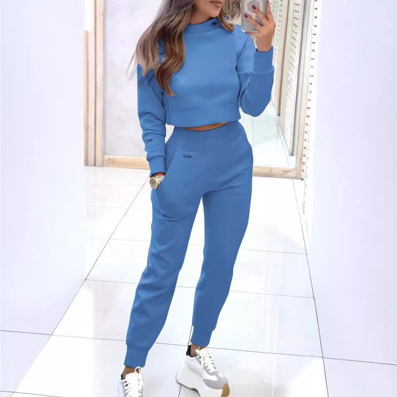 Women’s Sport Luxe Set – Zip Pullover & Slim Fit Trousers