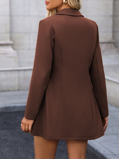 Women’s Minimalist Lapel Jacket – Elegant All-Season Casual Outerwear