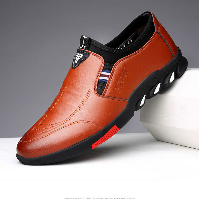 Loom & Soul™ Zapatos de vestir de cuero sintético para hombre – Zapatos planos clásicos para negocios y estilo formal