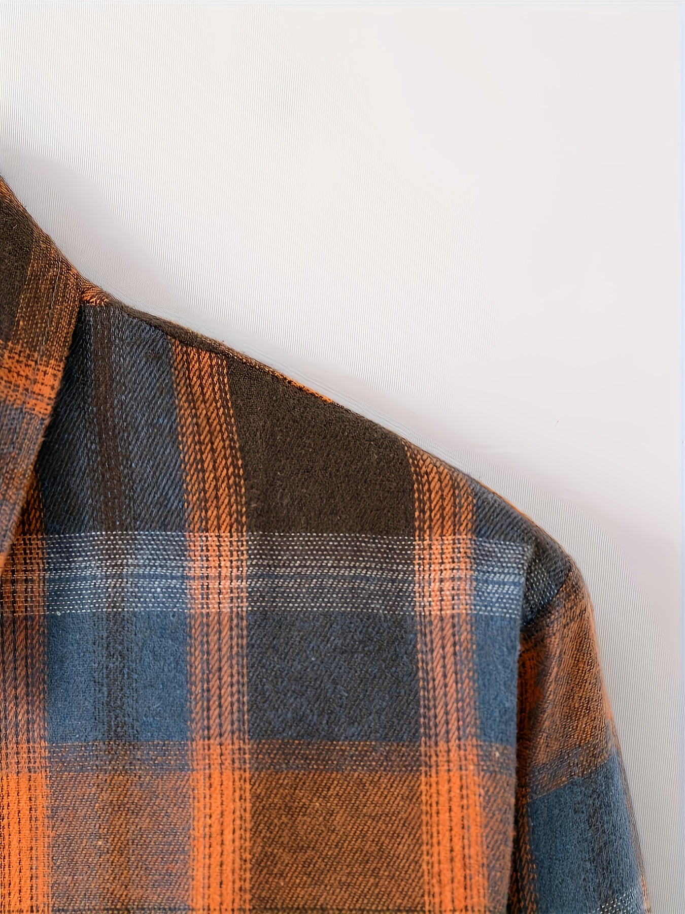Camisa a cuadros verdes y azules para hombre – Camisa informal a cuadros con botones