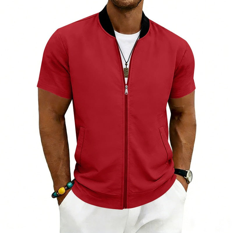 Men’s Flight Zip-Up Jacket – Classic Streetwear Bomber Fit
