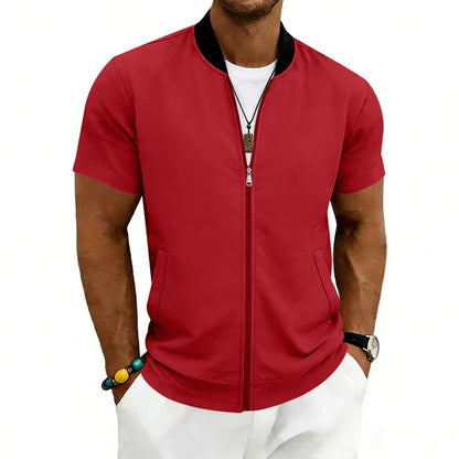 Men’s Flight Zip-Up Jacket – Classic Streetwear Bomber Fit