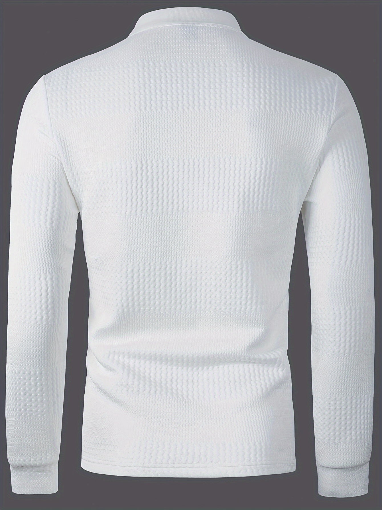 Polo Homme d'Été à Revers Jacquard – Coupe Slim Manches Courtes