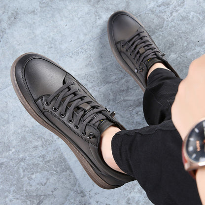 Men’s Leather Casual Shoes – Soft Upper Minimal Everyday Fit