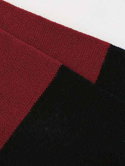 Suéter para mujer con hombros descubiertos y bloques de color – Pulóver de punto elegante para otoño