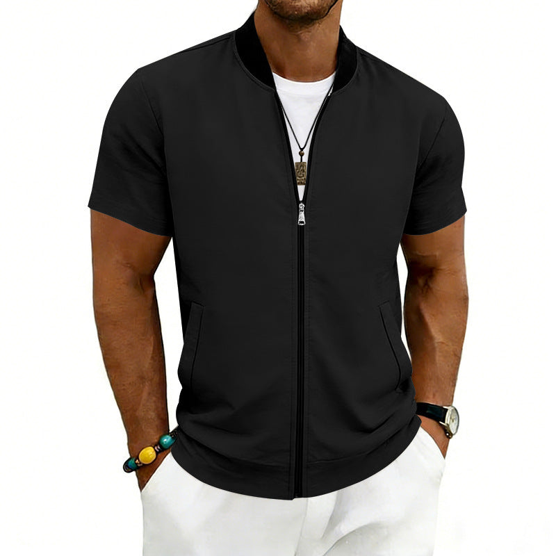 Men’s Flight Zip-Up Jacket – Classic Streetwear Bomber Fit