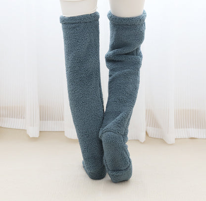 Calcetines largos peludos por encima de la rodilla Loom & Soul™ – Medias unisex cálidas para invierno y para casa
