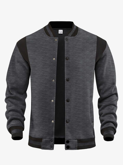 Cárdigan Aviador de Hombre con Forro Polar – Cuello Mao de Retazos