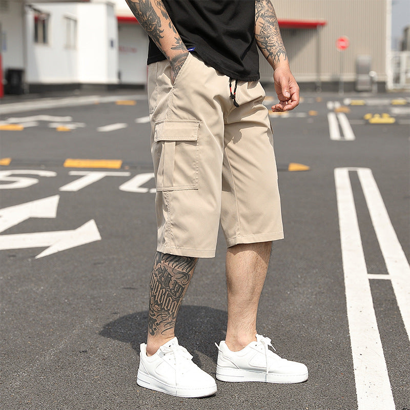Men’s Minimal Cropped Trousers – Lightweight Summer Fit