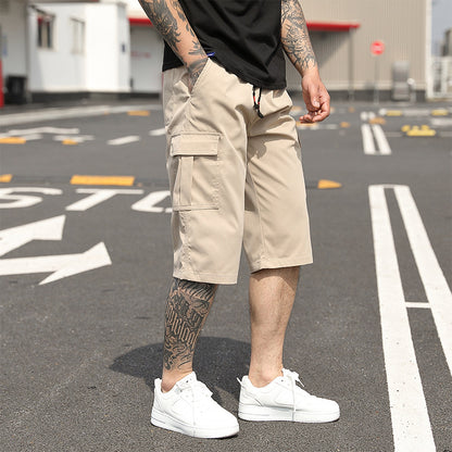 Men’s Minimal Cropped Trousers – Lightweight Summer Fit