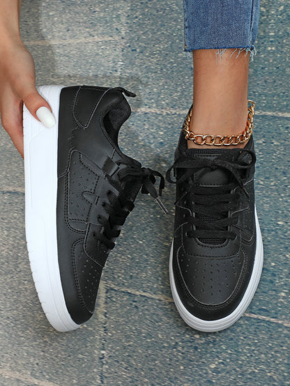 Zapatillas deportivas unisex con plataforma Loom & Soul – Calzado deportivo casual antideslizante estilo europeo y americano con suela suave de EVA